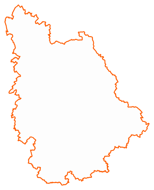 Contour du département de la Vienne