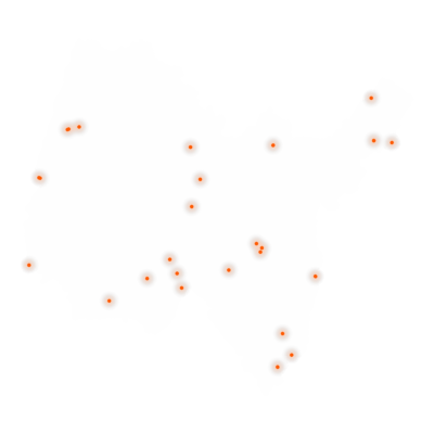 Carte des positions d’urbex de l'Ain