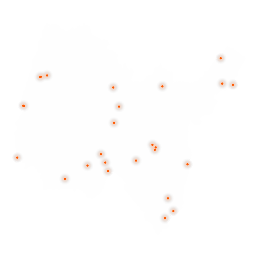 Carte des positions d’urbex de l'Ain