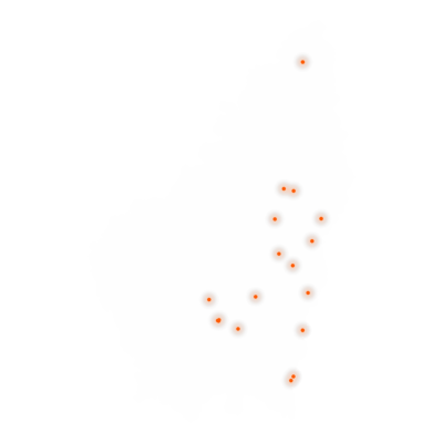 Carte des positions d’urbex de l'Ardèche