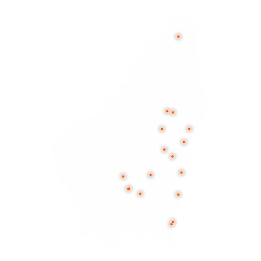 Carte des positions d’urbex de l'Ardèche