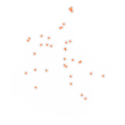 Carte des positions d’urbex des Ardennes