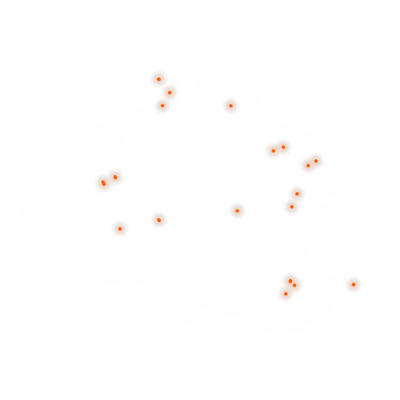 Carte des positions d’urbex de l'Ariège