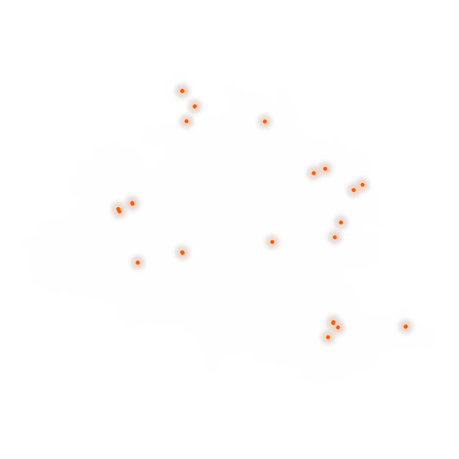 Carte des positions d’urbex de l'Ariège