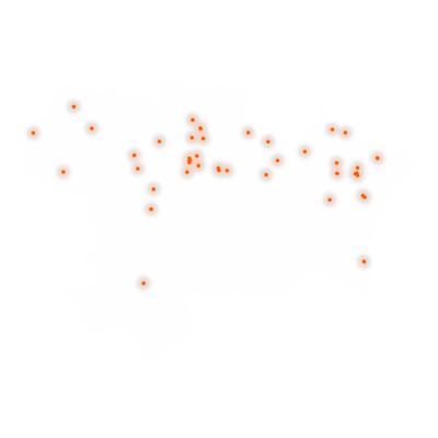 Carte des positions d’urbex de l'Aude
