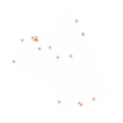 Carte des positions d’urbex de l'Aveyron