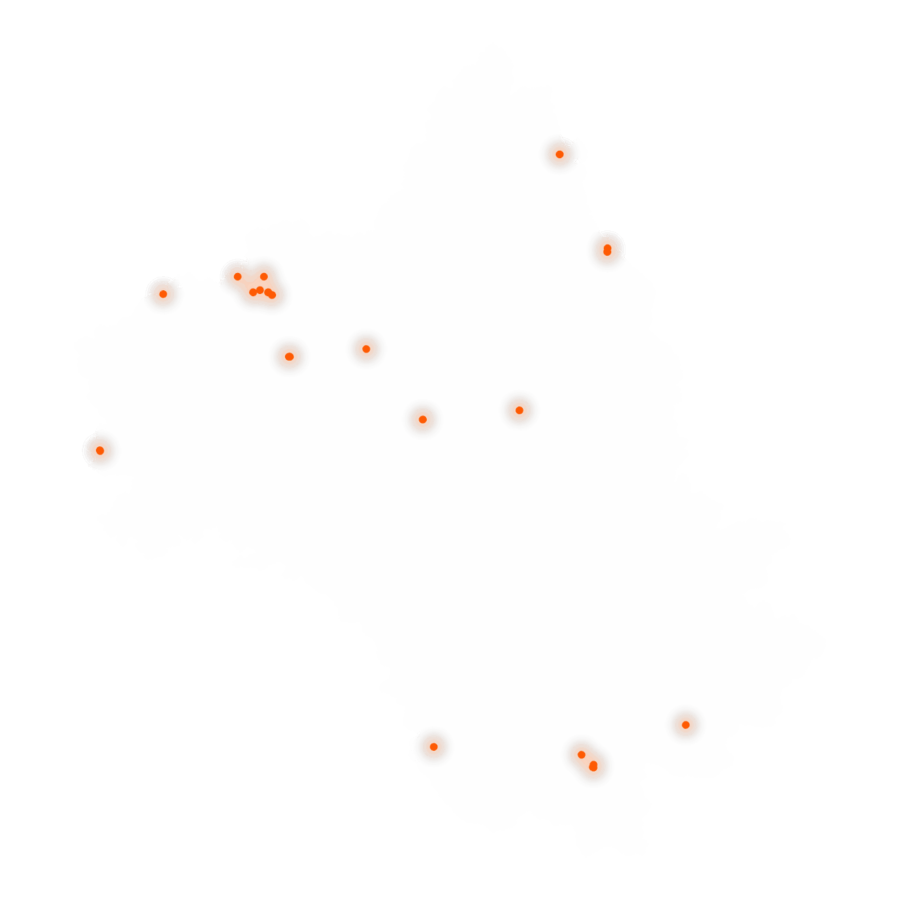 Carte des positions d’urbex de l'Aveyron