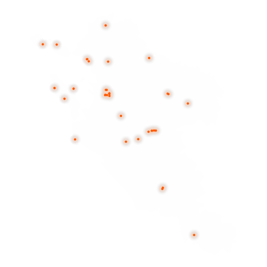Carte des positions d’urbex de la Charente-Maritime