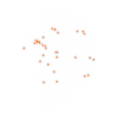 Carte des positions d’urbex du Cher
