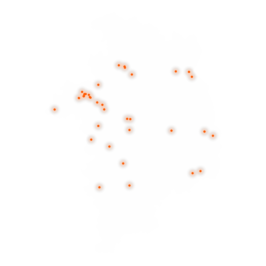 Carte des positions d’urbex du Cher