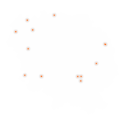 Carte des positions d’urbex de la Creuse
