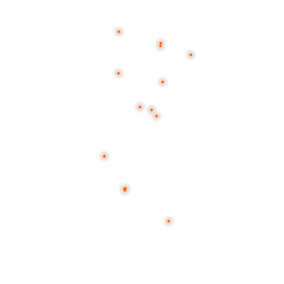 Carte des positions d’urbex des Deux-Sèvres