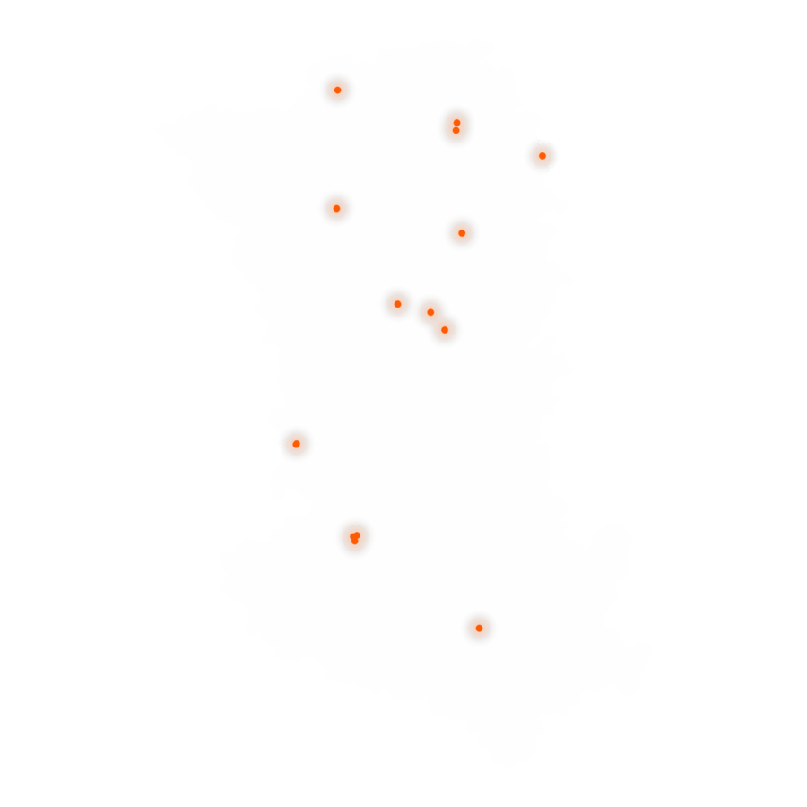 Carte des positions d’urbex des Deux-Sèvres