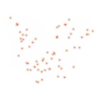 Carte des positions d’urbex de l'Eure