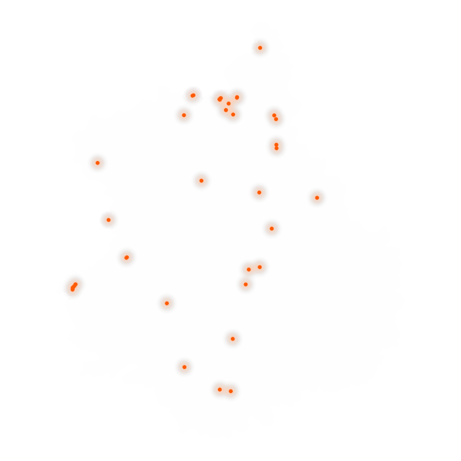 Carte des positions d’urbex d'Eure-et-Loir