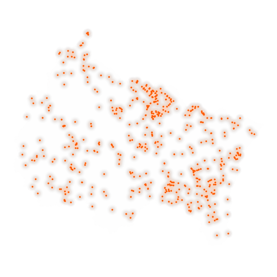 Carte des positions d’urbex du Grand Est