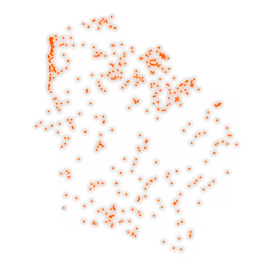 Carte des positions d’urbex des Hauts-de-France