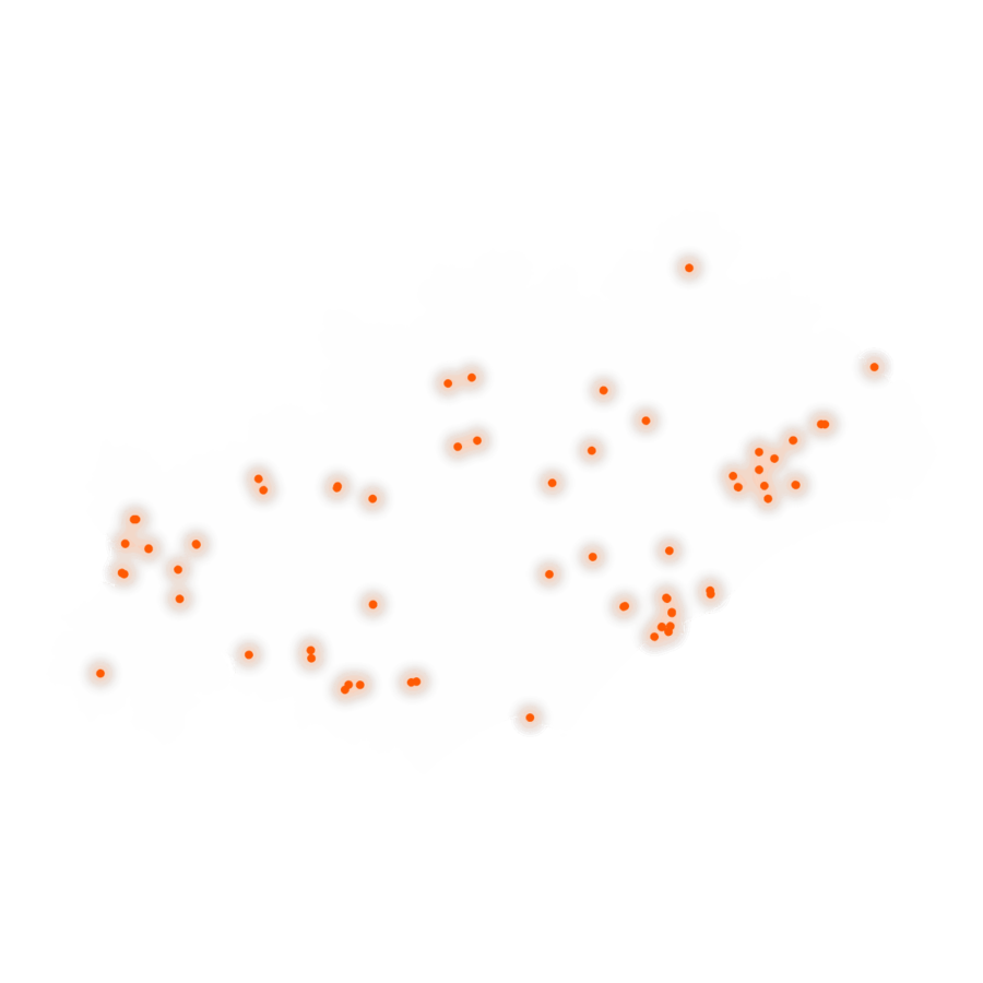 Carte des positions d’urbex de l'Hérault