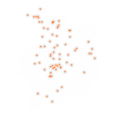 Carte des positions d’urbex d'Ille-et-Vilaine