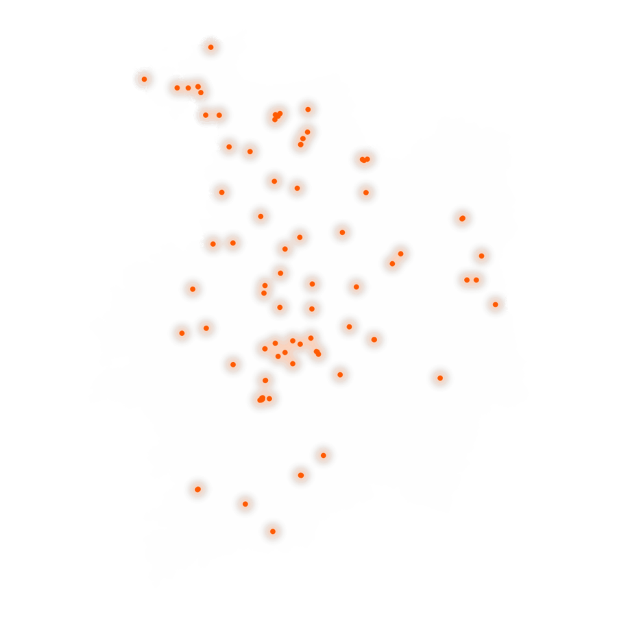 Carte des positions d’urbex d'Ille-et-Vilaine