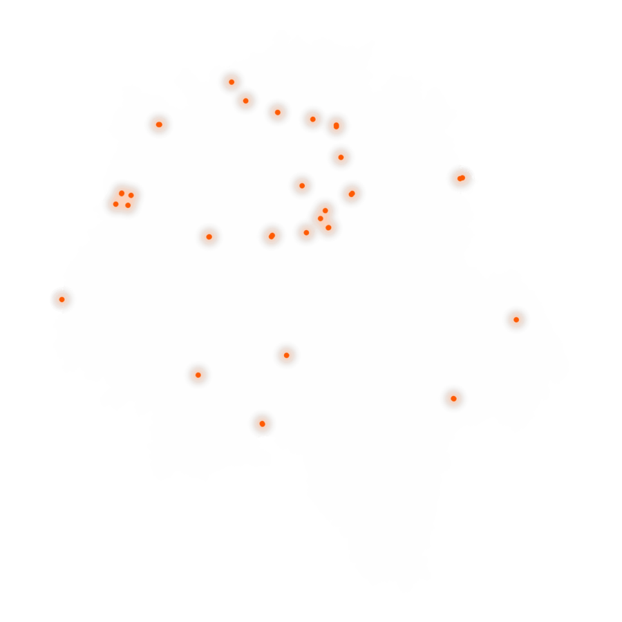 Carte des positions d’urbex d'Indre-et-Loire