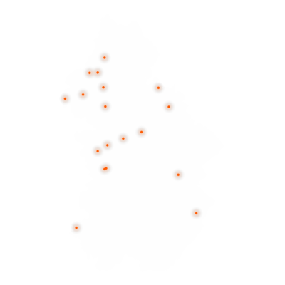 Carte des positions d’urbex du Jura