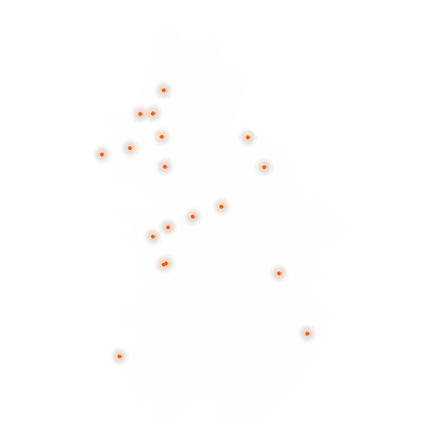 Carte des positions d’urbex du Jura