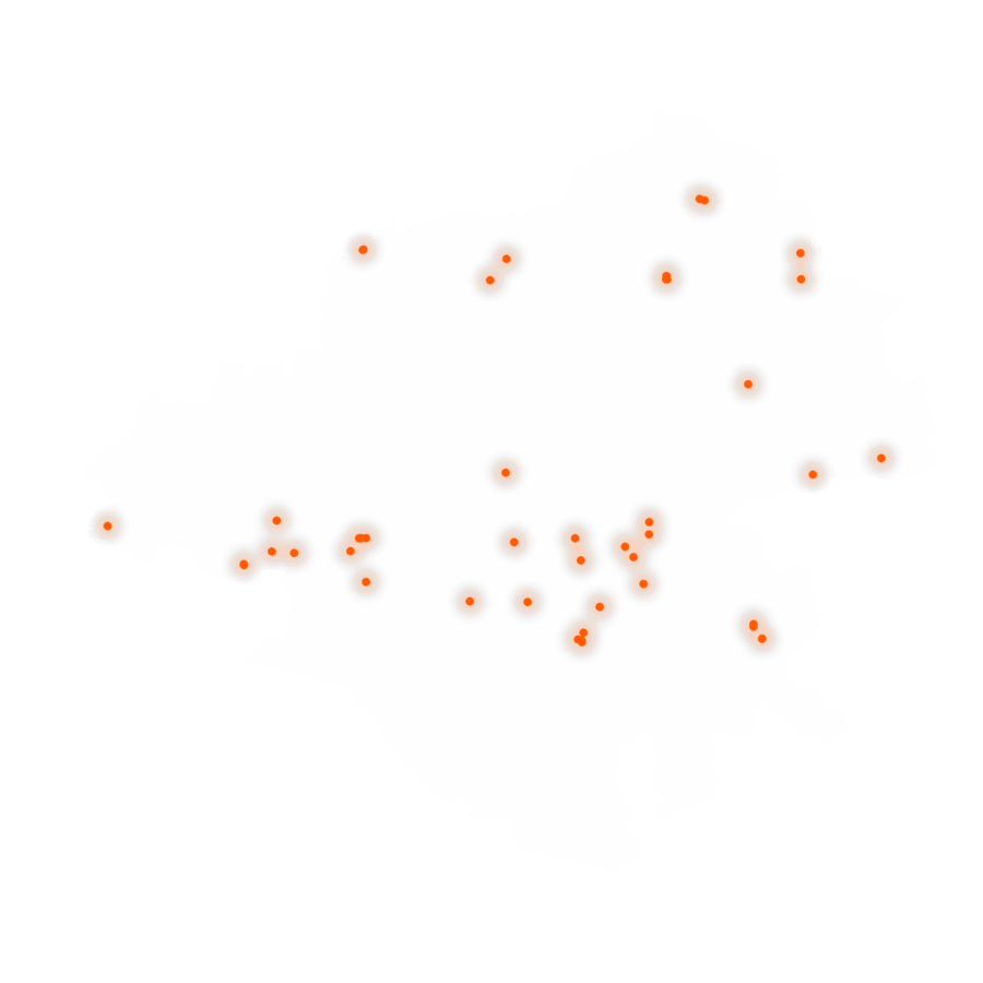 Carte des positions d’urbex de Loire-Atlantique