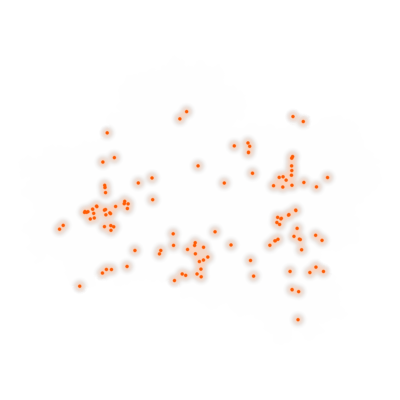 Carte des positions d’urbex du Loiret