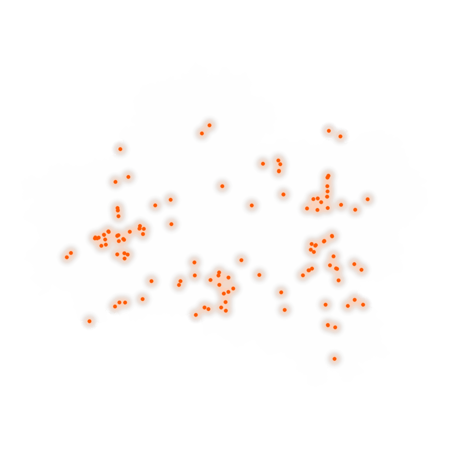 Carte des positions d’urbex du Loiret