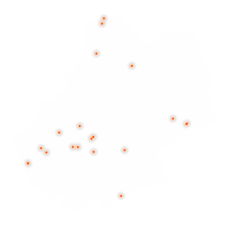 Carte des positions d’urbex du Lot