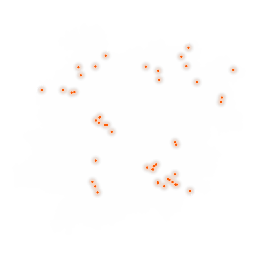 Carte des positions d’urbex de Lot-et-Garonne