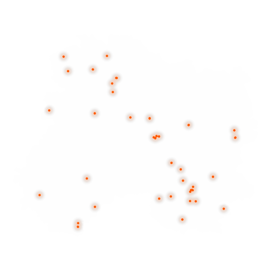 Carte des positions d’urbex de la Marne