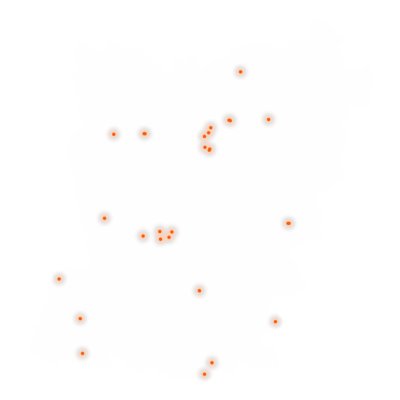 Carte des positions d’urbex de la Mayenne