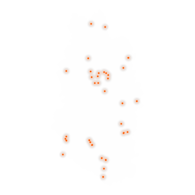 Carte des positions d’urbex de la Meuse