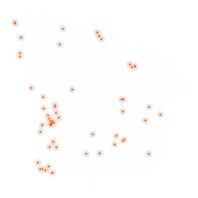 Carte des positions d’urbex de la Nièvre