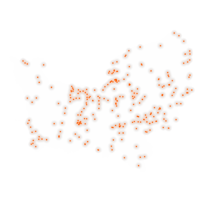 Carte des positions d’urbex de Normandie