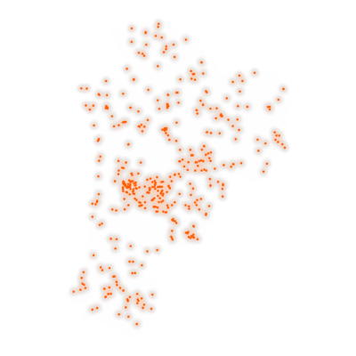 Carte des positions d’urbex de Nouvelle-Aquitaine