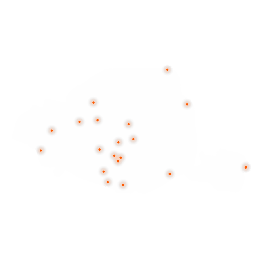 Carte des positions d’urbex de Paris