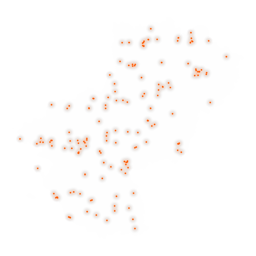 Carte des positions d’urbex des Pays de la Loire