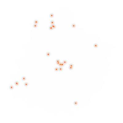 Carte des positions d’urbex de la Sarthe
