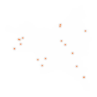 Carte des positions d’urbex de la Seine-Saint-Denis