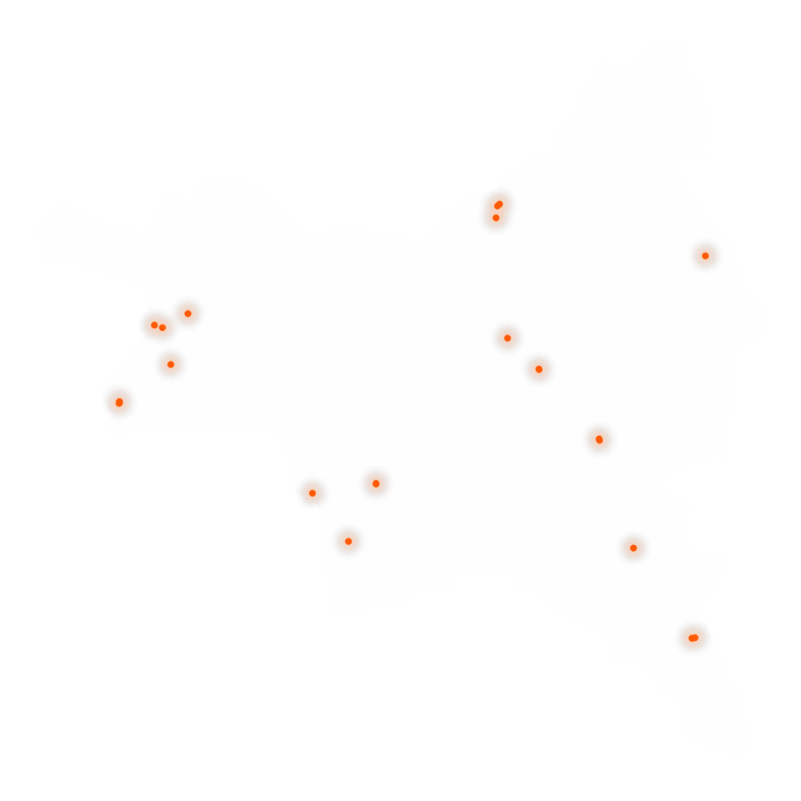 Carte des positions d’urbex de la Seine-Saint-Denis