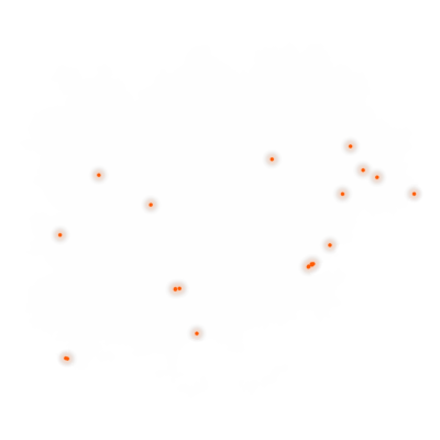 Carte des positions d’urbex du Var