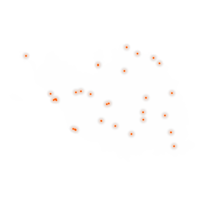 Carte des positions d’urbex de la Vendée