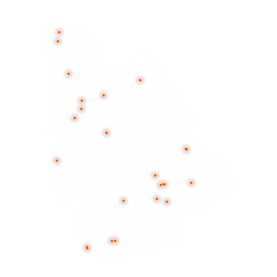 Carte des positions d’urbex de la Vienne