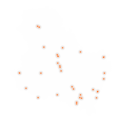 Carte des positions d’urbex de l'Yonne