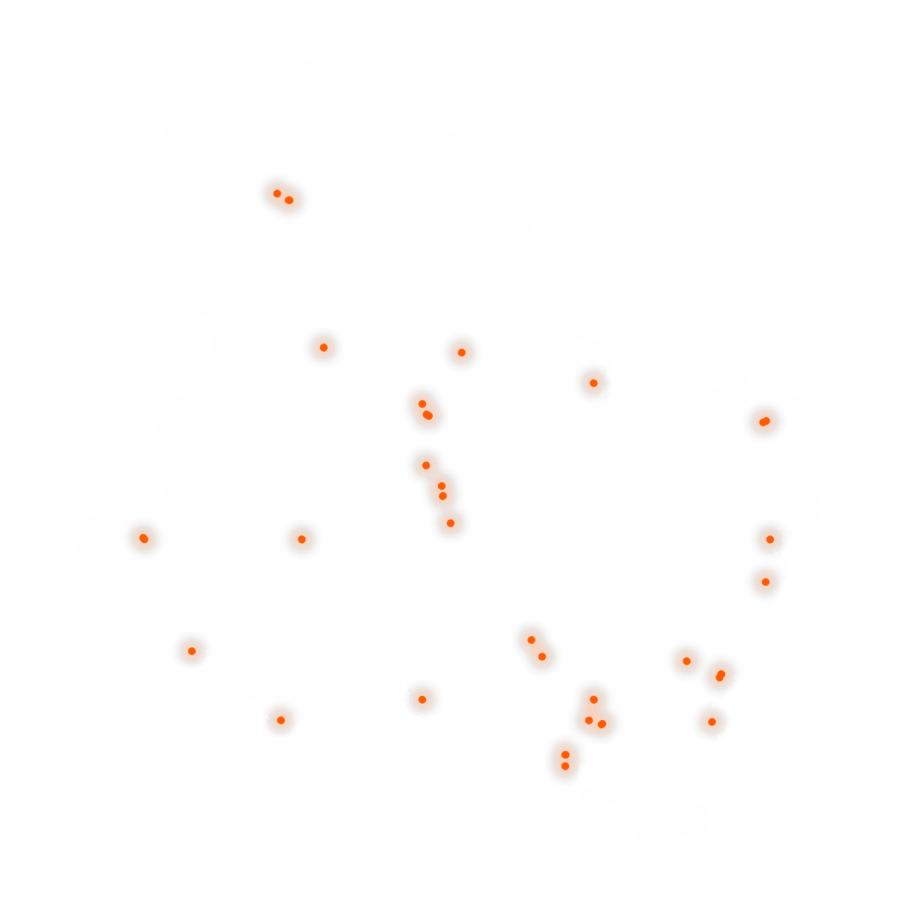 Carte des positions d’urbex de l'Yonne